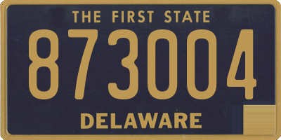DE license plate 873004
