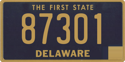 DE license plate 87301