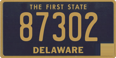 DE license plate 87302