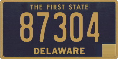 DE license plate 87304