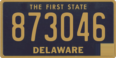 DE license plate 873046