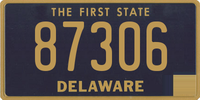 DE license plate 87306