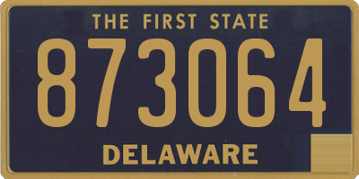 DE license plate 873064