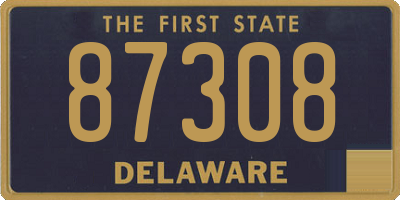 DE license plate 87308