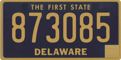 DE license plate 873085