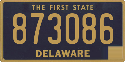 DE license plate 873086