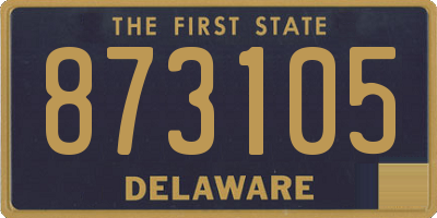 DE license plate 873105