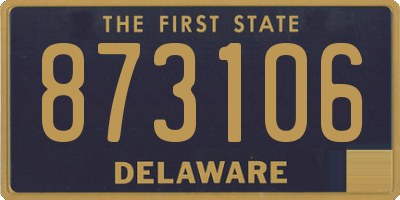 DE license plate 873106