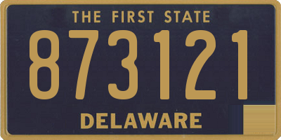 DE license plate 873121