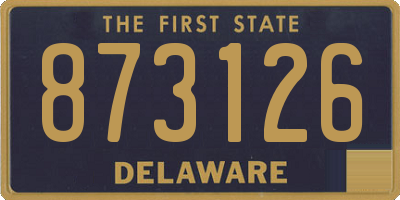 DE license plate 873126