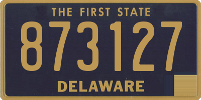 DE license plate 873127