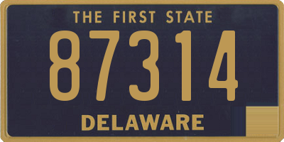 DE license plate 87314