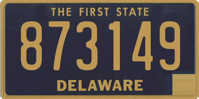 DE license plate 873149