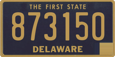 DE license plate 873150