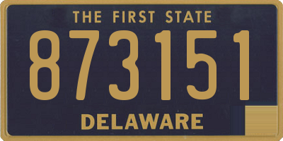 DE license plate 873151