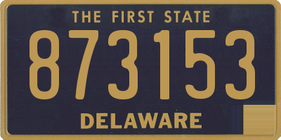 DE license plate 873153