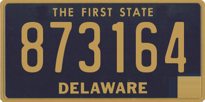 DE license plate 873164