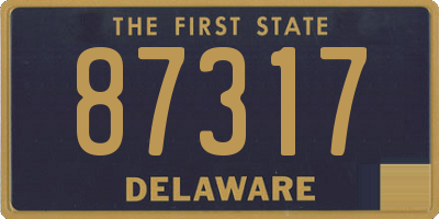 DE license plate 87317