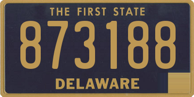 DE license plate 873188