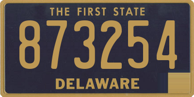 DE license plate 873254