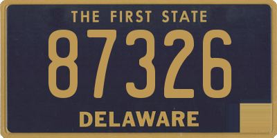 DE license plate 87326