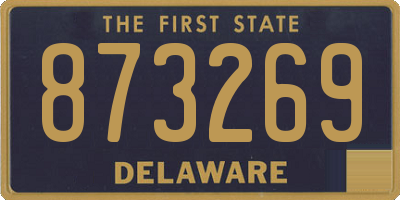 DE license plate 873269