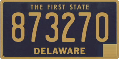 DE license plate 873270