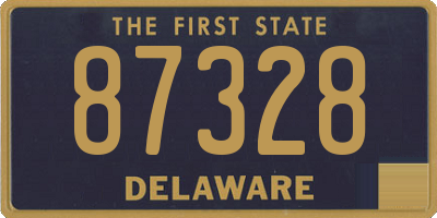 DE license plate 87328