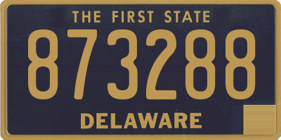 DE license plate 873288