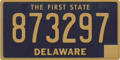 DE license plate 873297