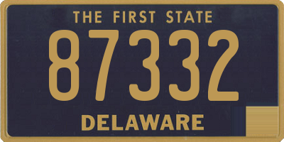 DE license plate 87332