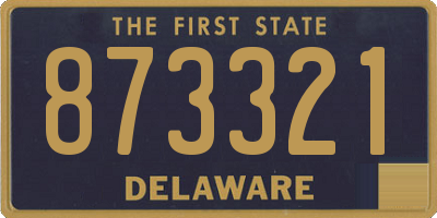 DE license plate 873321