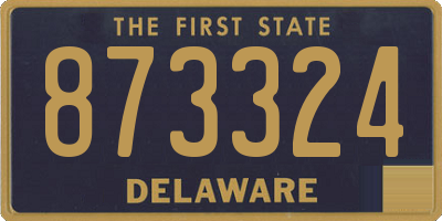 DE license plate 873324