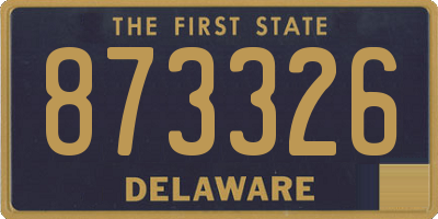 DE license plate 873326