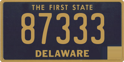 DE license plate 87333