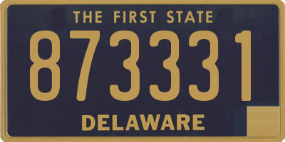 DE license plate 873331