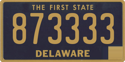 DE license plate 873333