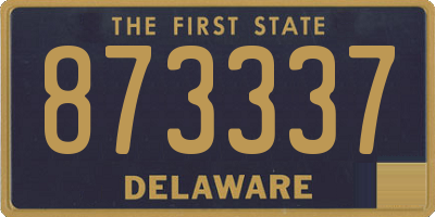 DE license plate 873337