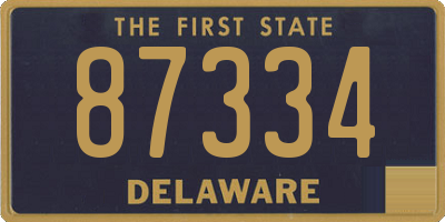 DE license plate 87334