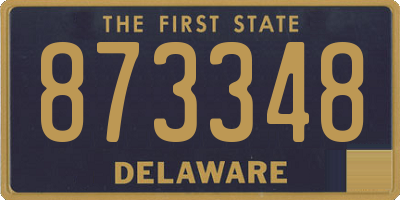 DE license plate 873348