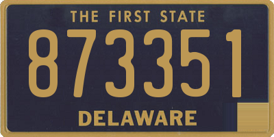 DE license plate 873351