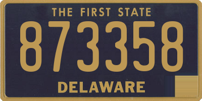 DE license plate 873358