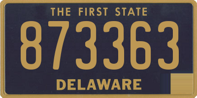 DE license plate 873363