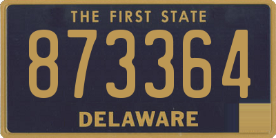 DE license plate 873364