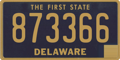 DE license plate 873366