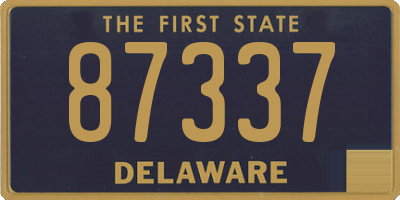 DE license plate 87337