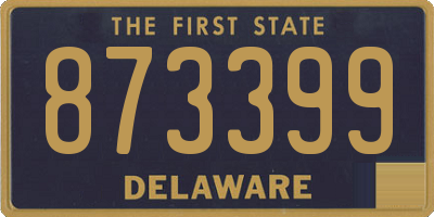 DE license plate 873399