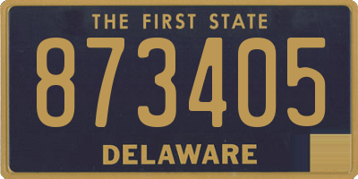 DE license plate 873405