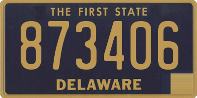 DE license plate 873406