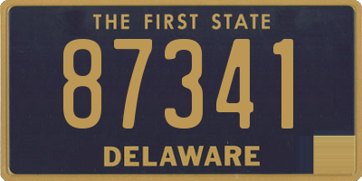 DE license plate 87341